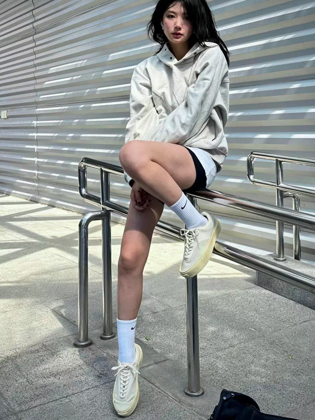 FAULT22 Neutral Platform Canvas Trainers - View 3
