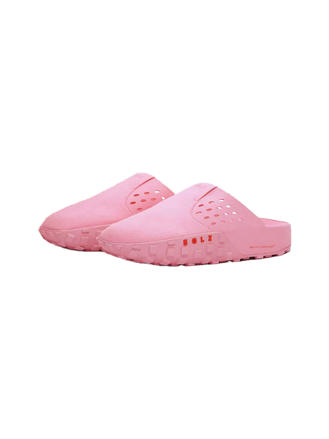 Perforated Wide-Fit Suede Support Mules - View 5