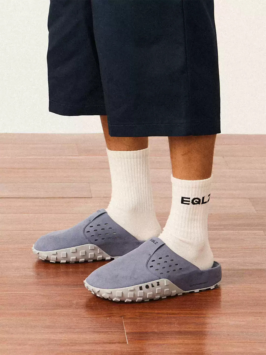 Perforated Wide-Fit Suede Support Mules - View 7