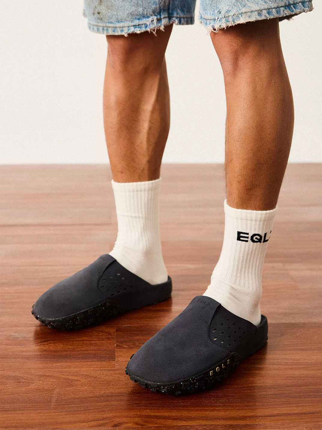Perforated Wide-Fit Suede Support Mules - View 12