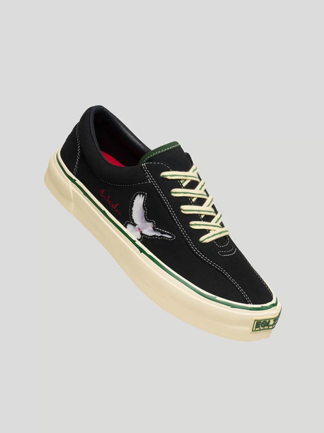 Rose-Embroidered Low-Top Skate Shoes - View 14
