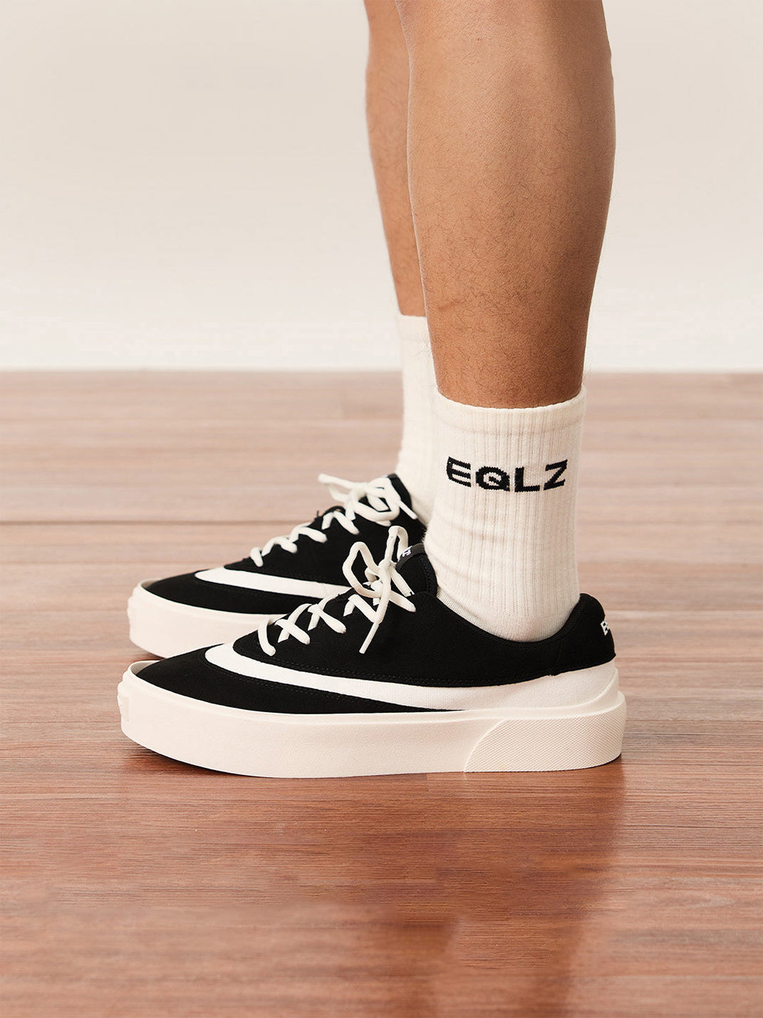 FAULT Suede Colorblock Platform Trainers - View 2