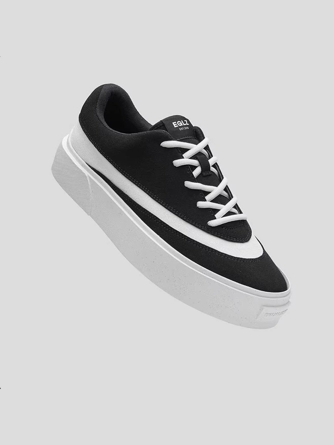 FAULT Suede Colorblock Platform Trainers - View 6