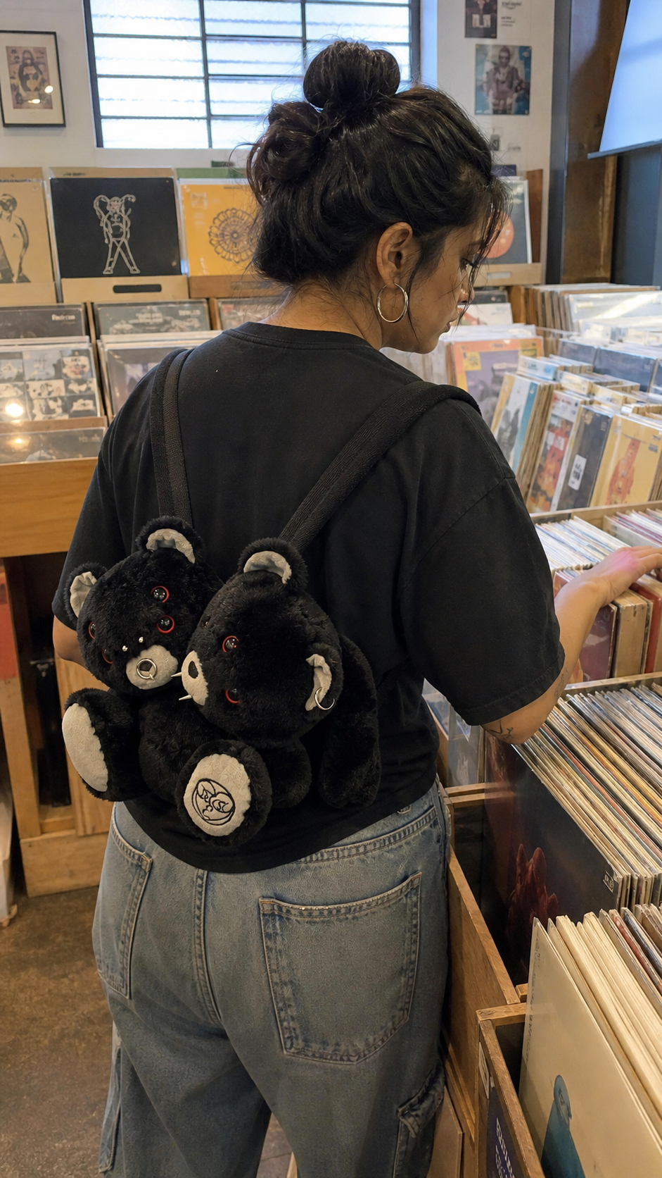 Urban Adventures Mini Evil Bear Backpack UGC record store