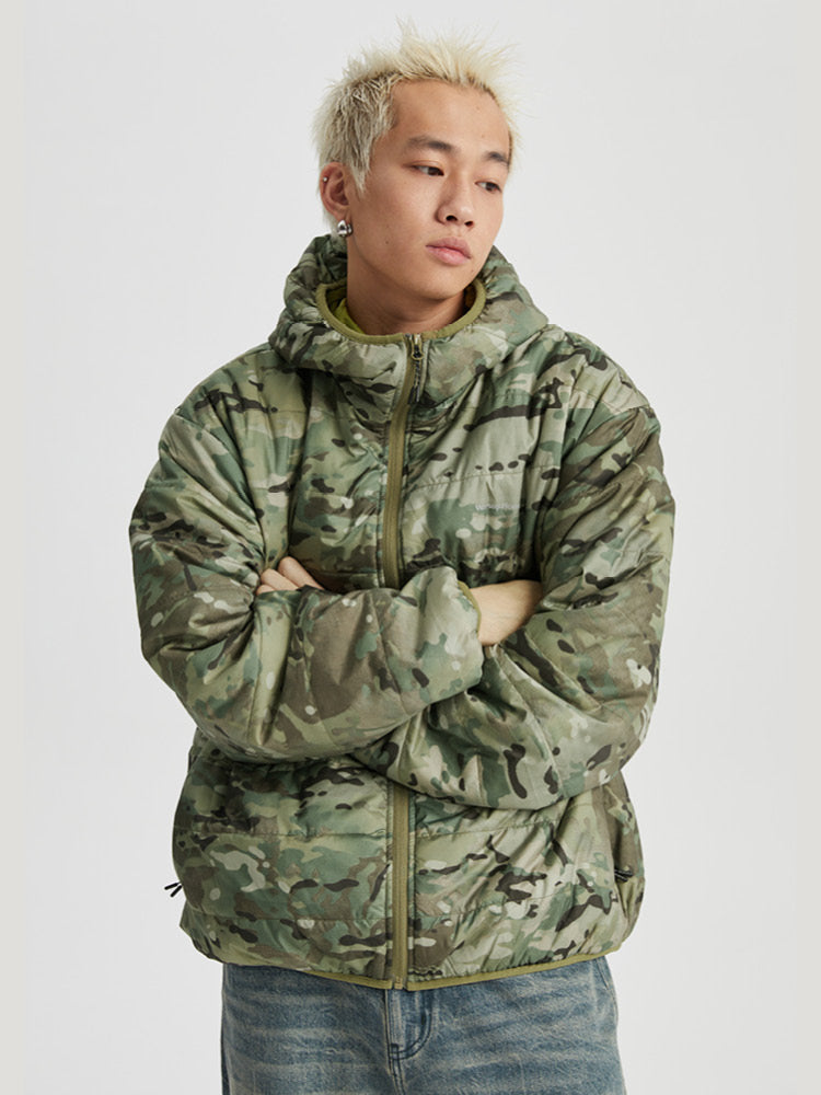 Rugged Camouflage Hooded Jacket - chiclara