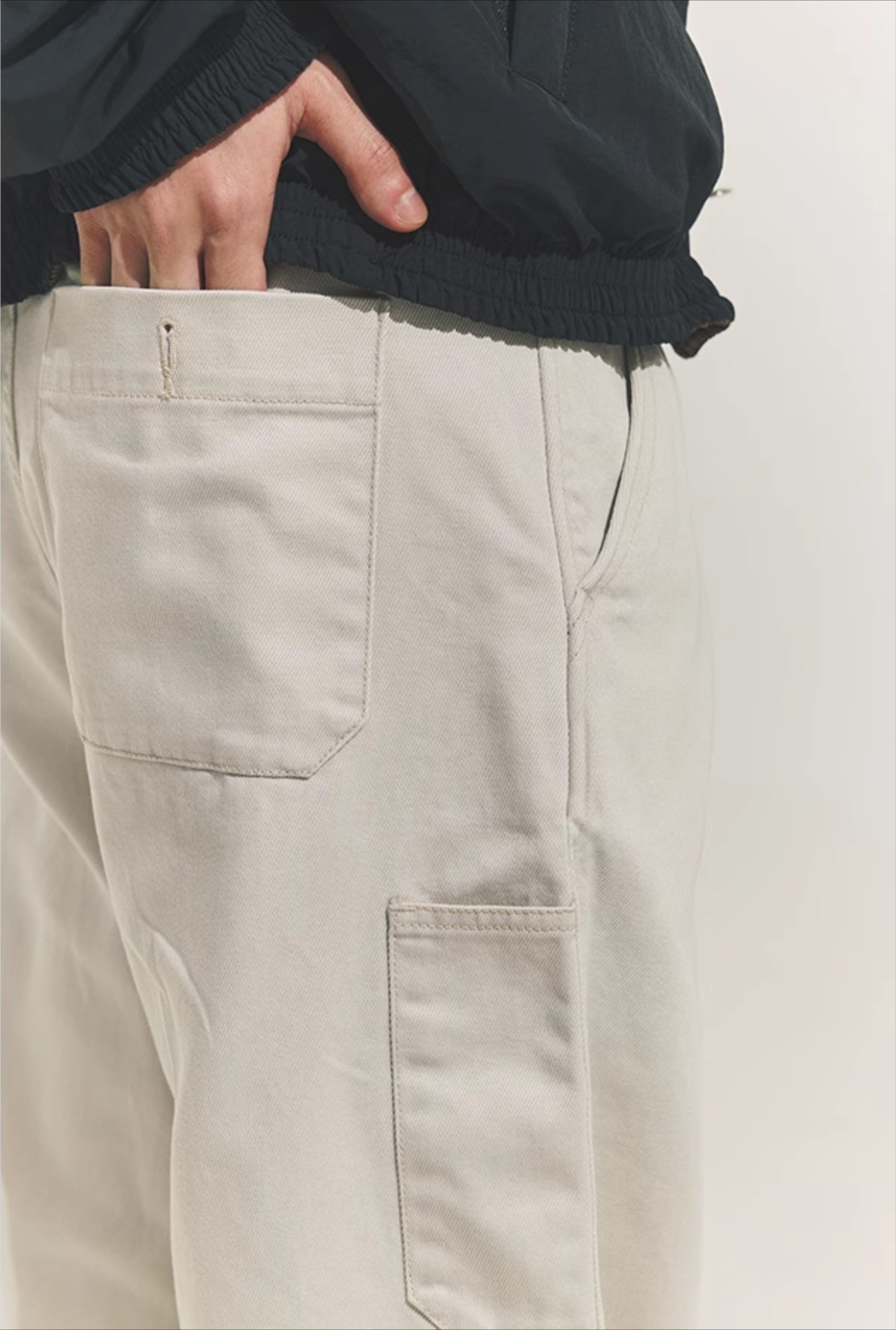 Wide-Leg Casual Straight PantsX