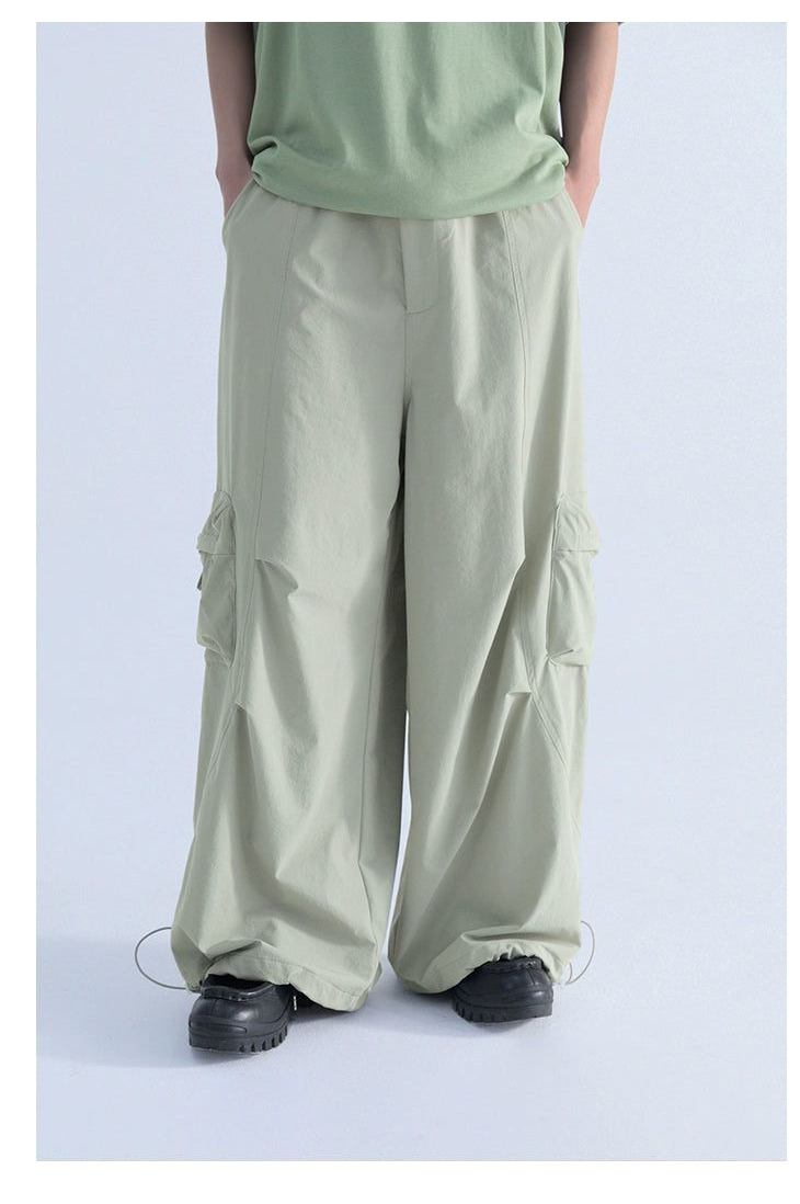 Drawstring Workwear Cargo Pants - chiclara