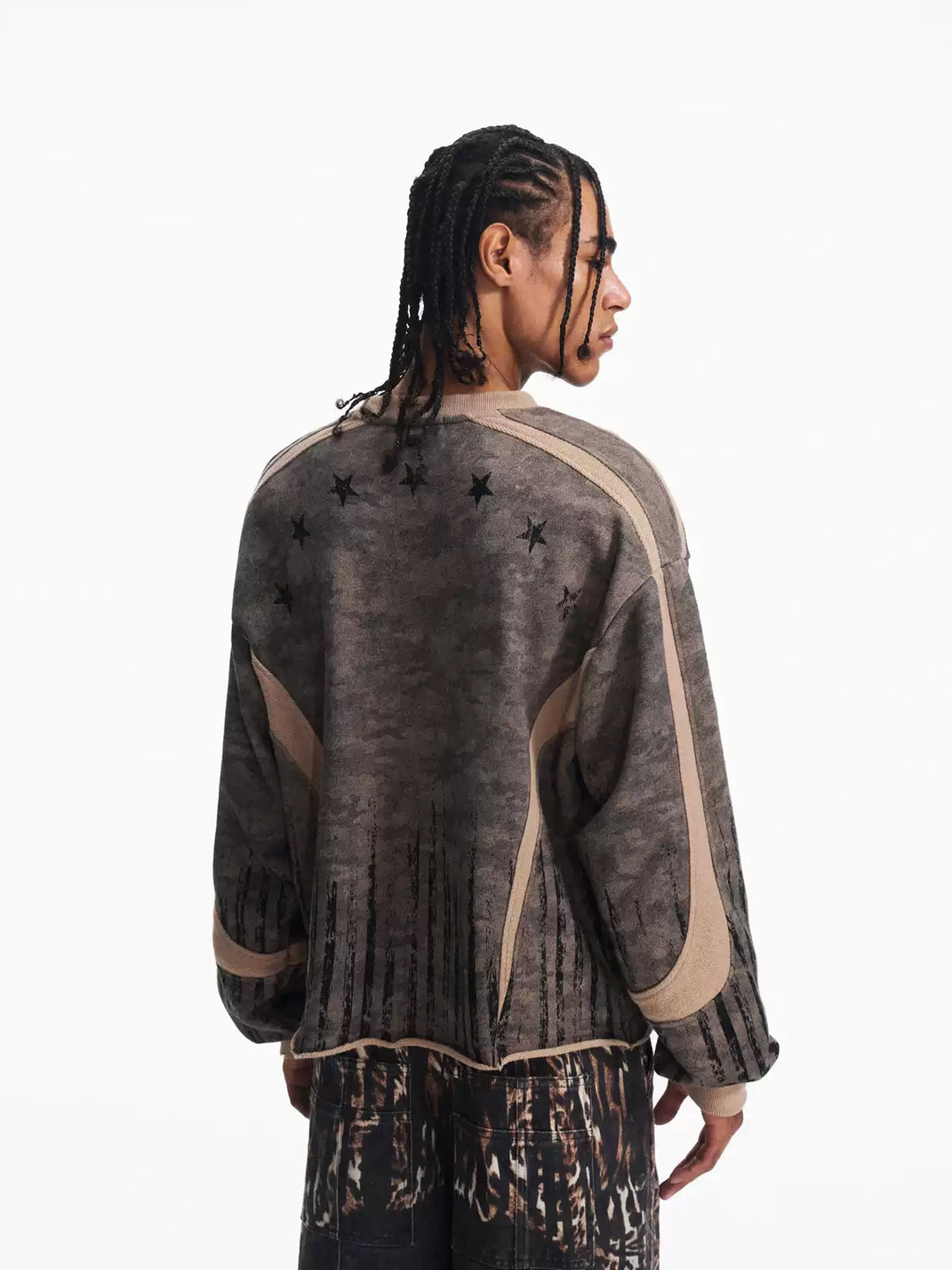 Faded Camo Reverse-Panel Sweatshirt — product view 4