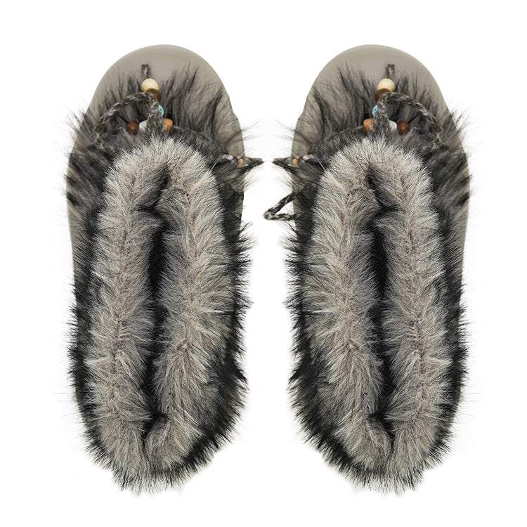 Faux Fur Beaded Platform Snow Boots - View 18