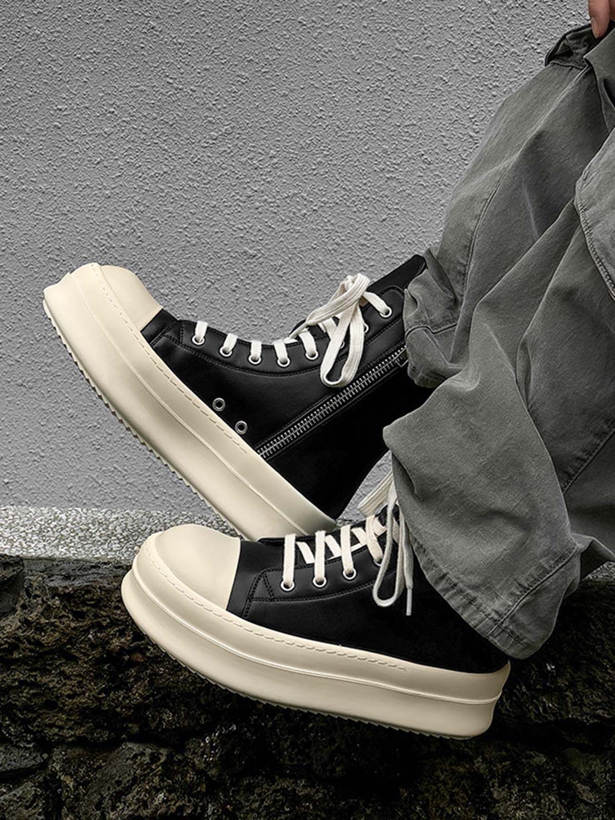 Thesupermade High-top Side Zipper Platform Sneakers - 2273