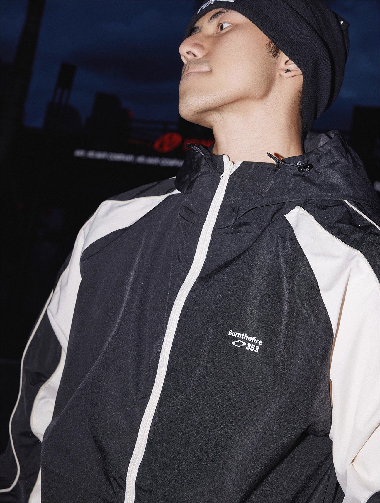 Colorblock Windbreaker Jacket