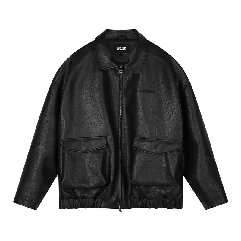 Iconic Type A-1 Leather Biker Jacket - chiclara