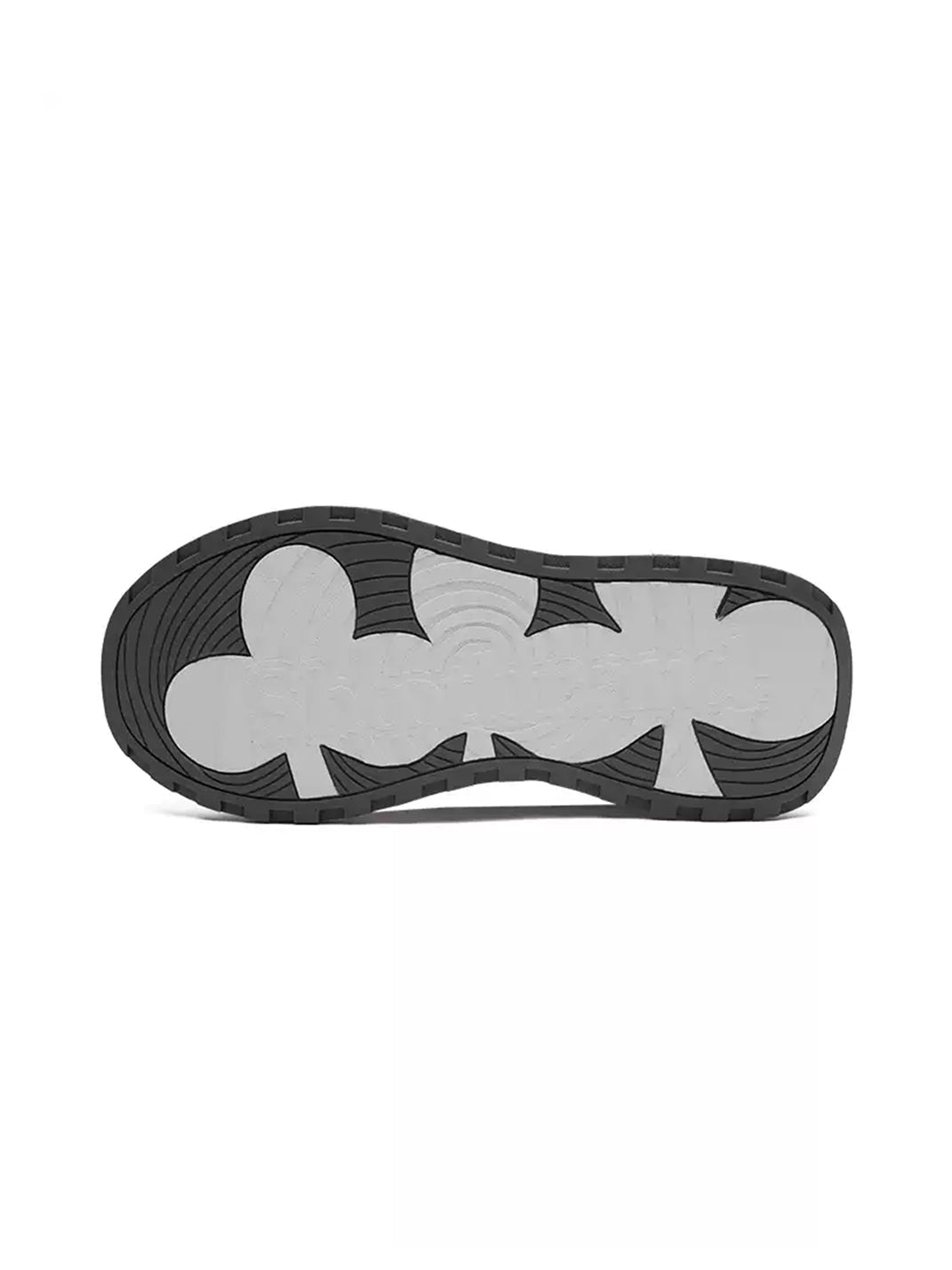 Washed Charcoal Clover-Panel Platform Sneakers - view 8