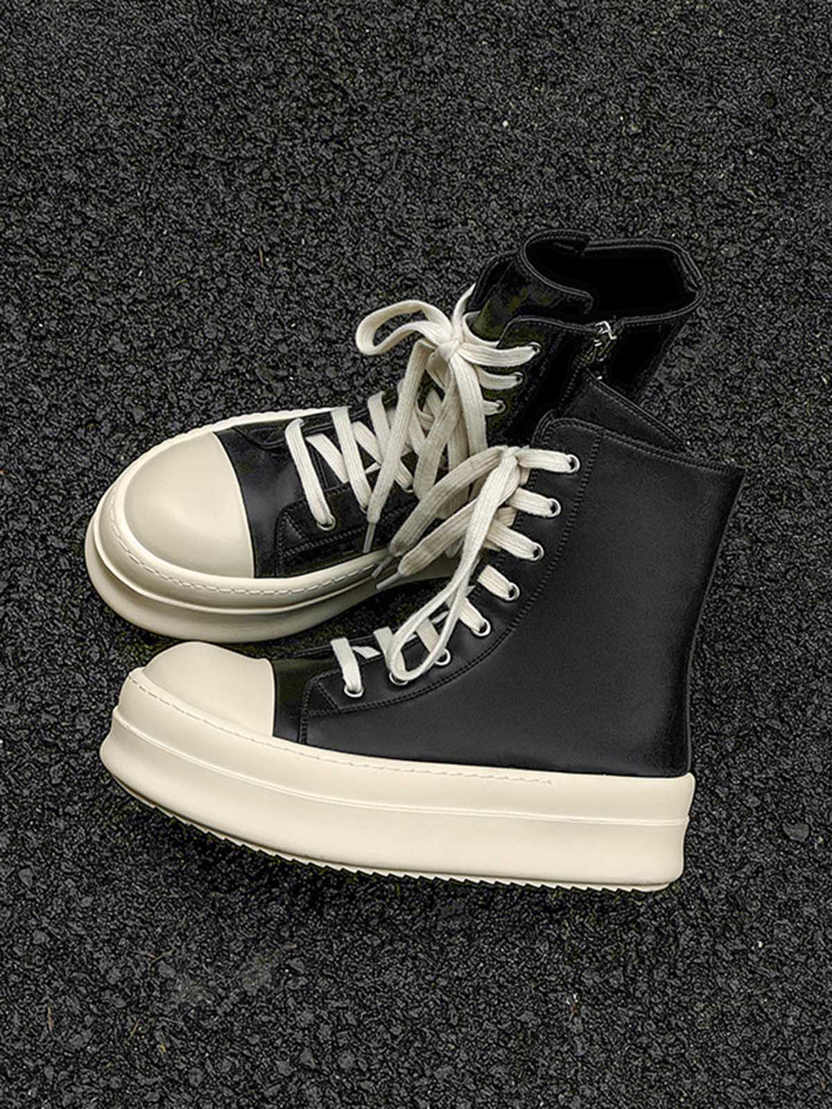 Thesupermade High-top Side Zipper Platform Sneakers - 2273