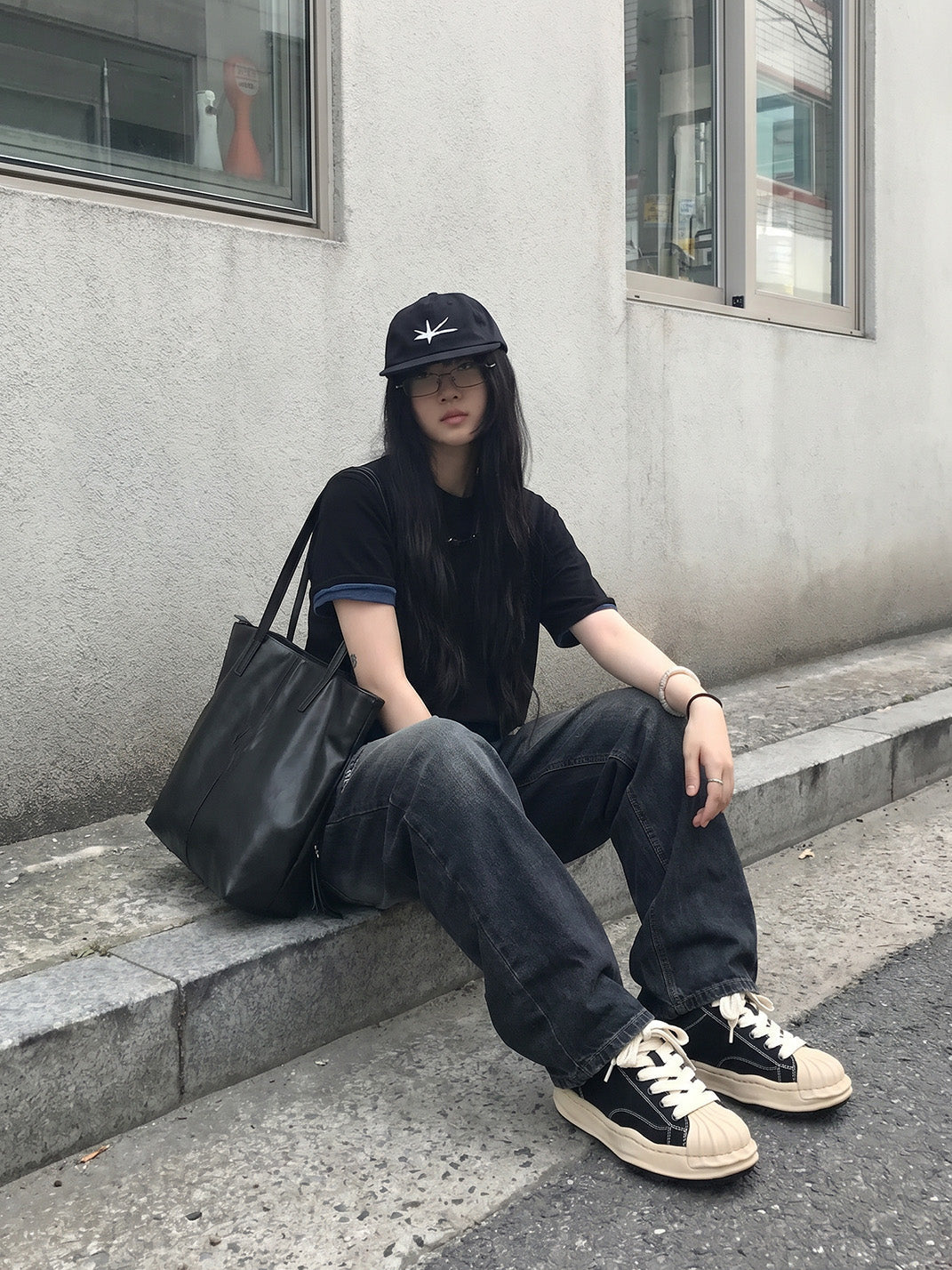 Distressed 7CM Platform Court Sneakers - View 2