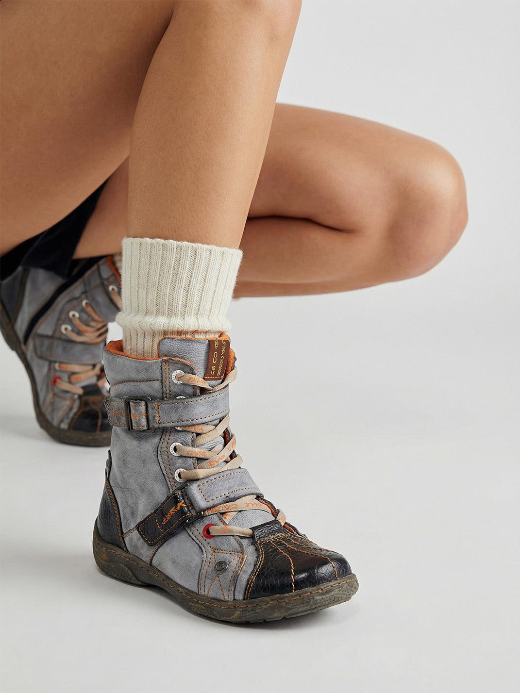 Fleece-Lined Hand-Stitched Mid-Calf Boots - View 15
