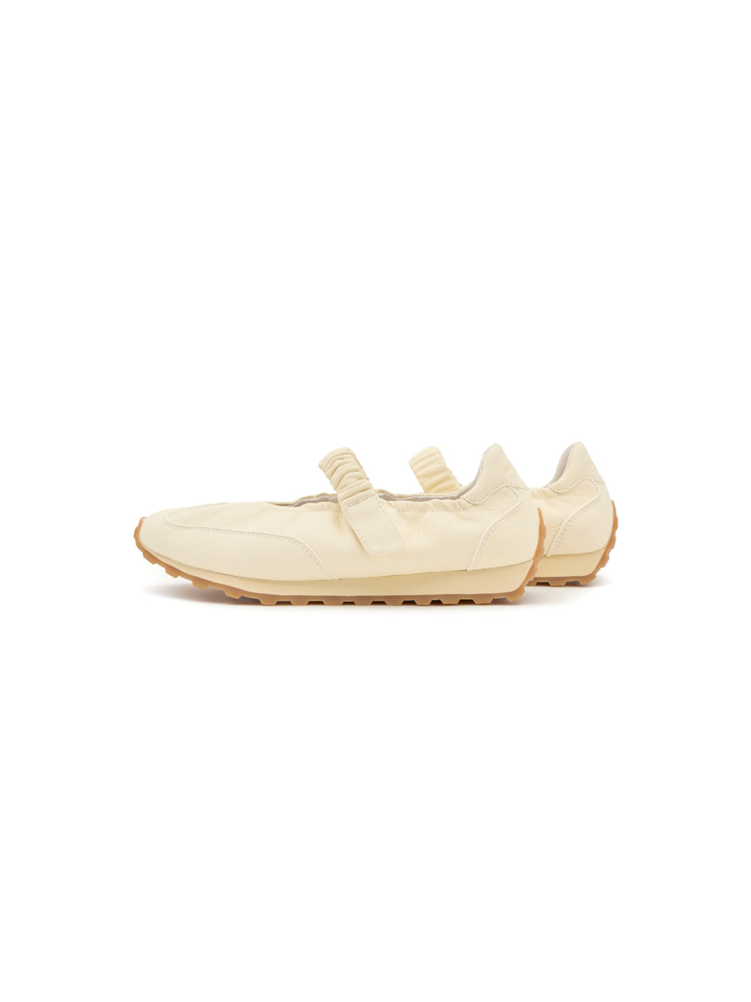 Pearl-Strap Leather Ballet Mary Janes - View 9
