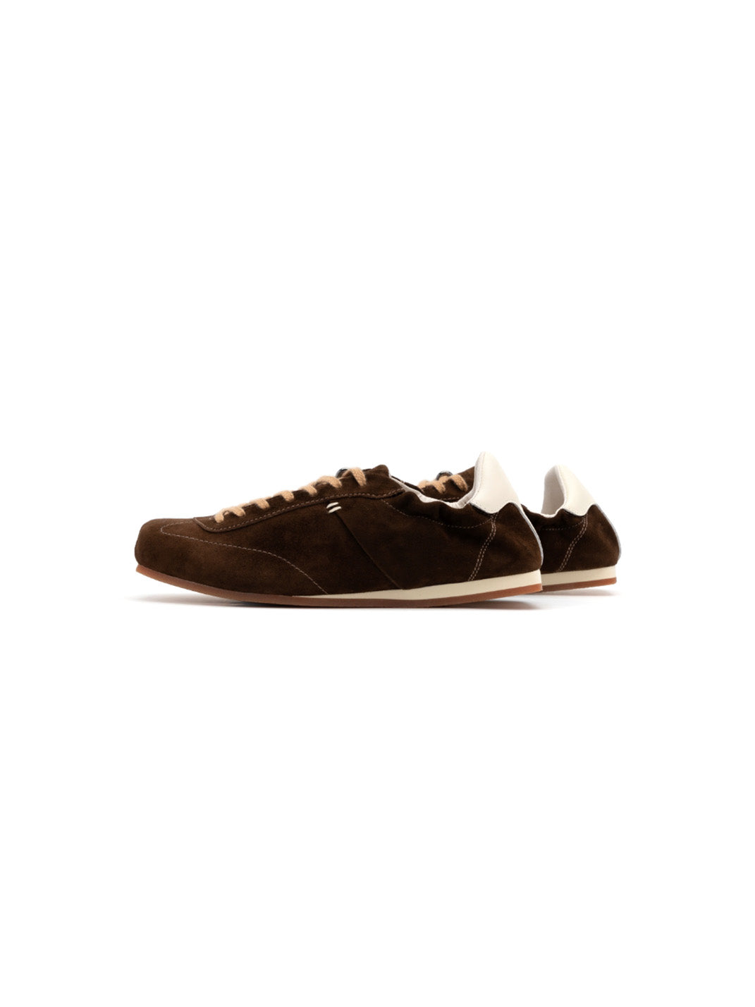 Ribbon-Laced Low-Profile Retro Trainers - View 8