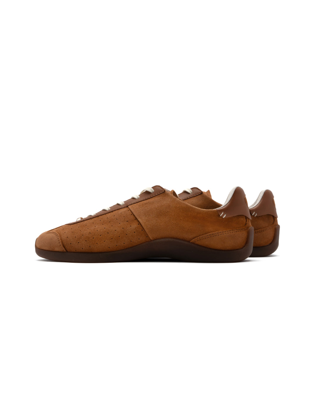 Ballet-Inspired Slim Leather-Look Trainers - View 11