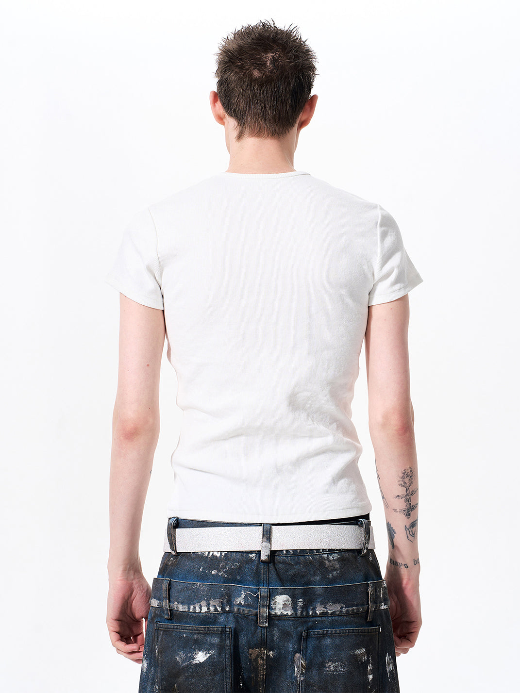 Cross-Headphone Graphic Slim T-Shirt - View 11