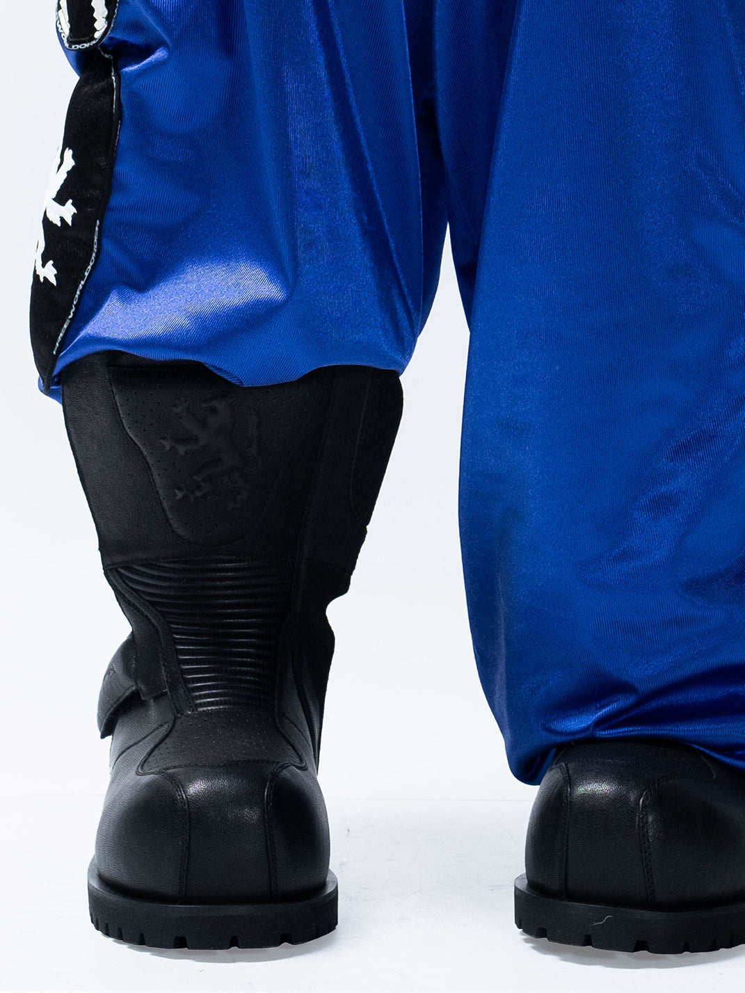 Armored Mid-Calf Leather Moto Boots - View 6
