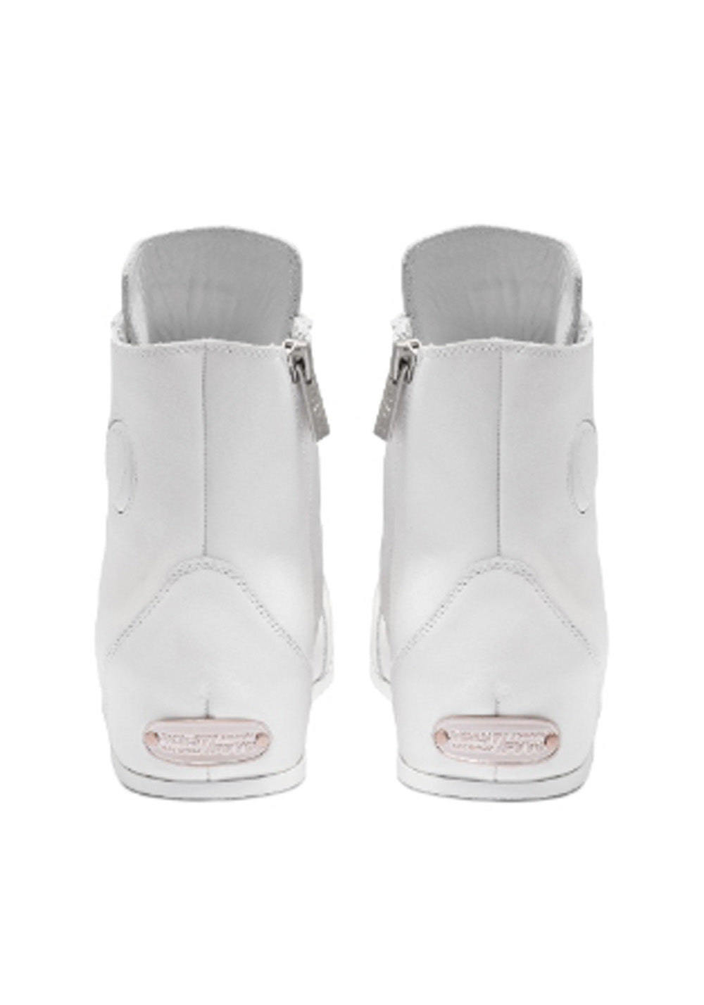 Open-Heel Leather High-Top Boots - View 10