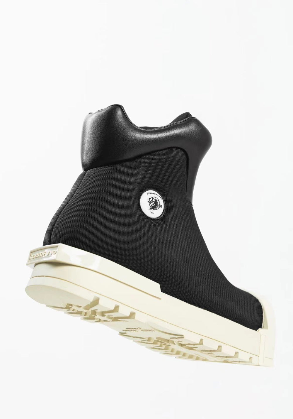 Sculpted-Toe Platform High-Top Boots - View 7