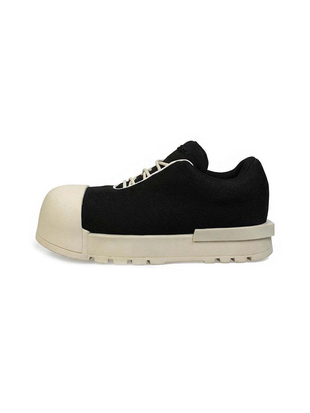 Sculpted-Toe Platform Low Boots