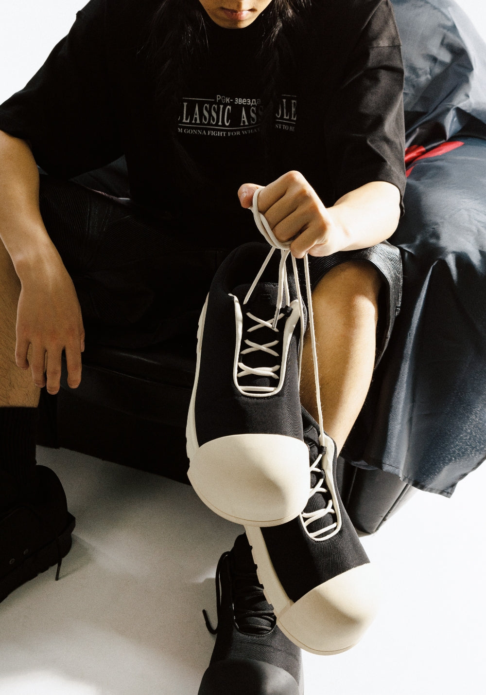 Sculpted-Toe Platform Low Boots - View 8