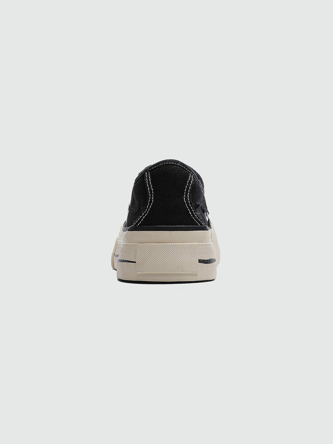 Asymmetric-Toe Platform Canvas Sneakers - View 9