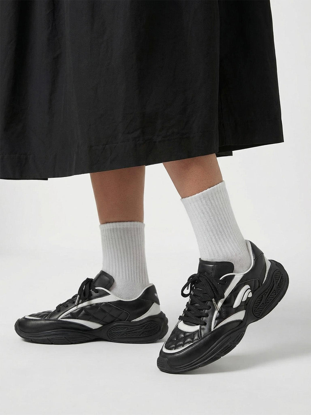 Quilted-Panel Low-Profile Sport Sneakers - View 4