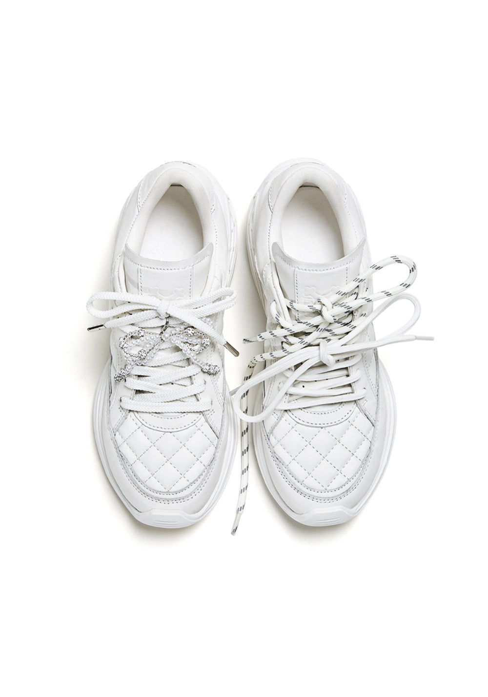 Quilted-Panel Low-Profile Sport Sneakers - View 16