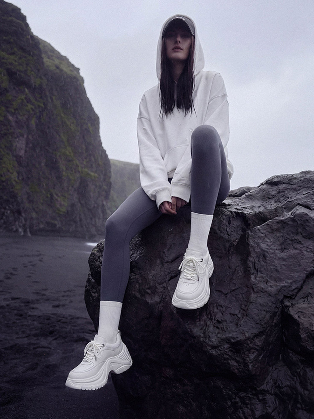 Sculpted-Wave Chunky Dad Sneakers - View 4