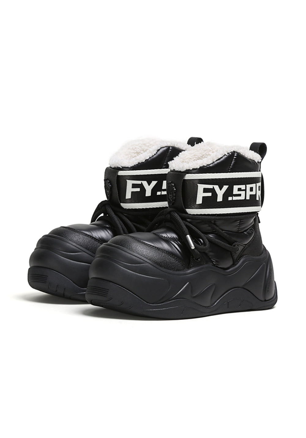 Faux-Fur Waterproof Chunky Moon Boots - View 5