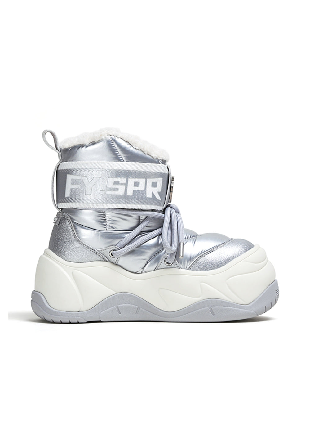 Faux-Fur Waterproof Chunky Moon Boots - View 12