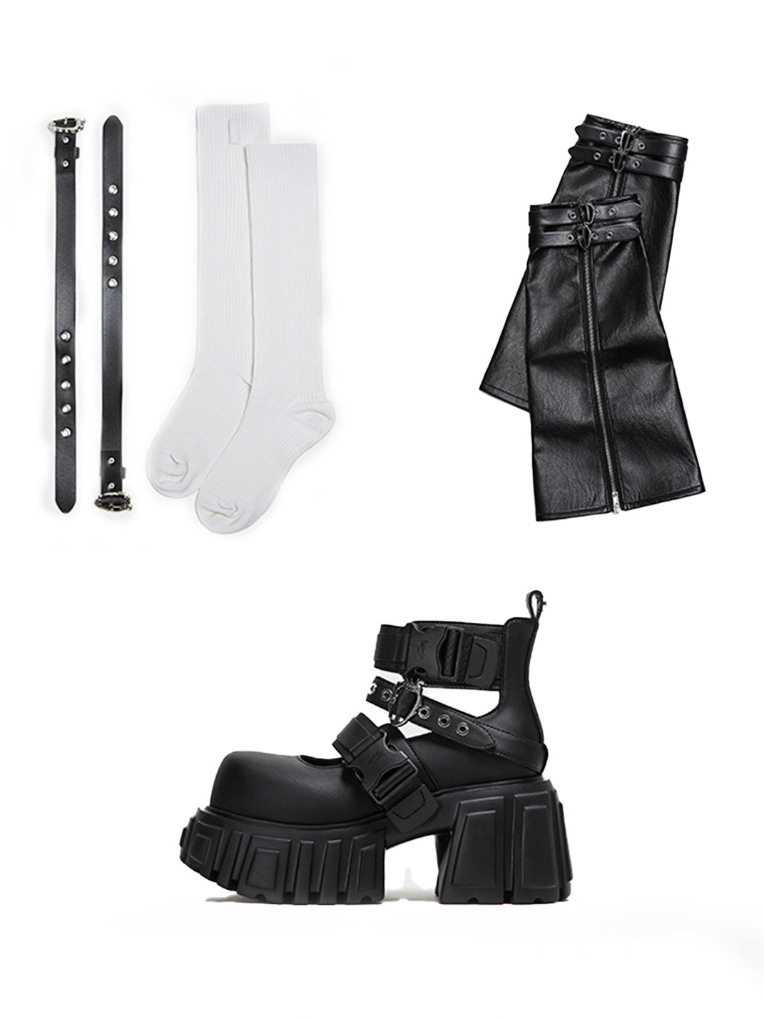 Night Queen 2.0 Buckled Platform Boots - View 9