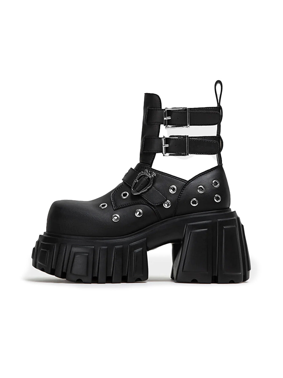 Night Queen Cage Platform Ankle Boots