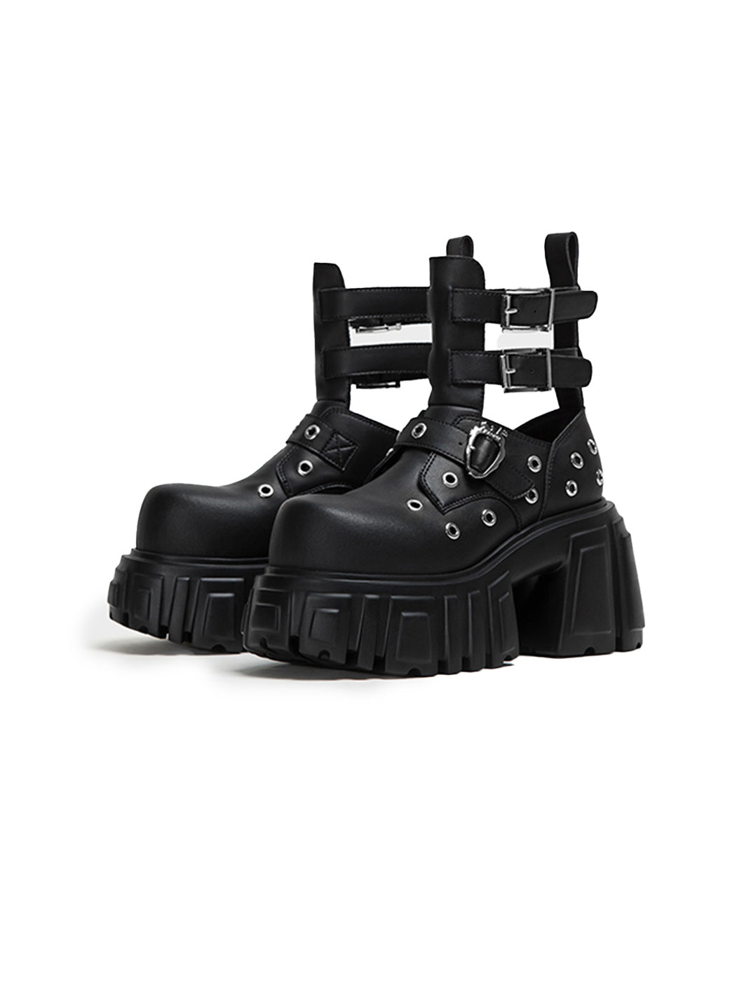 Night Queen Cage Platform Ankle Boots - View 5