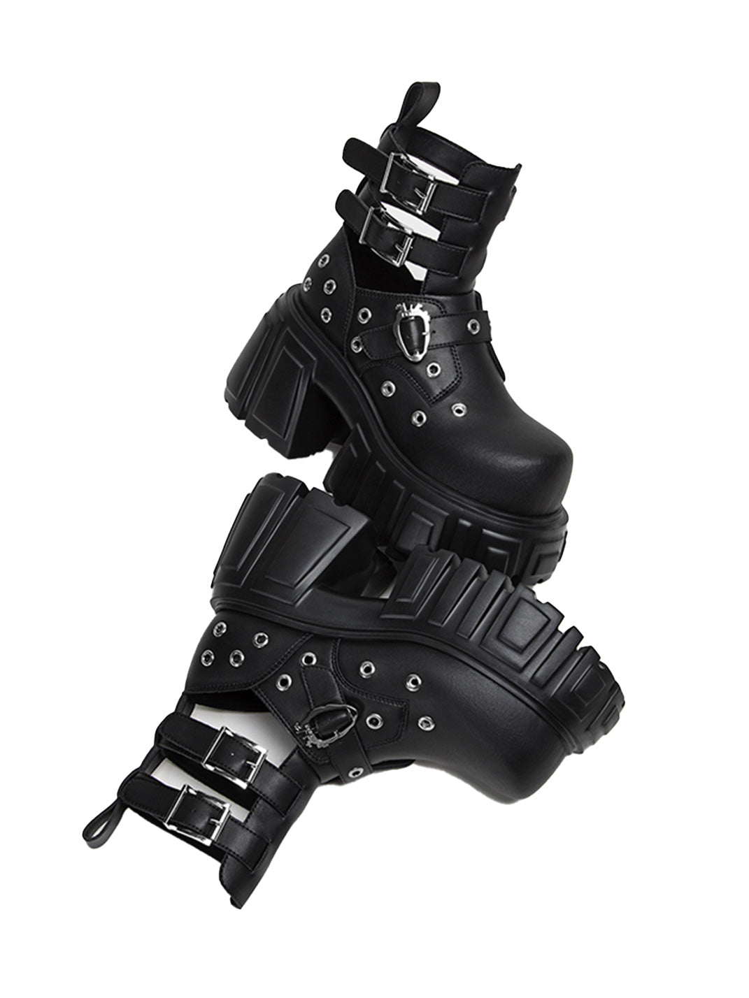Night Queen Cage Platform Ankle Boots - View 6