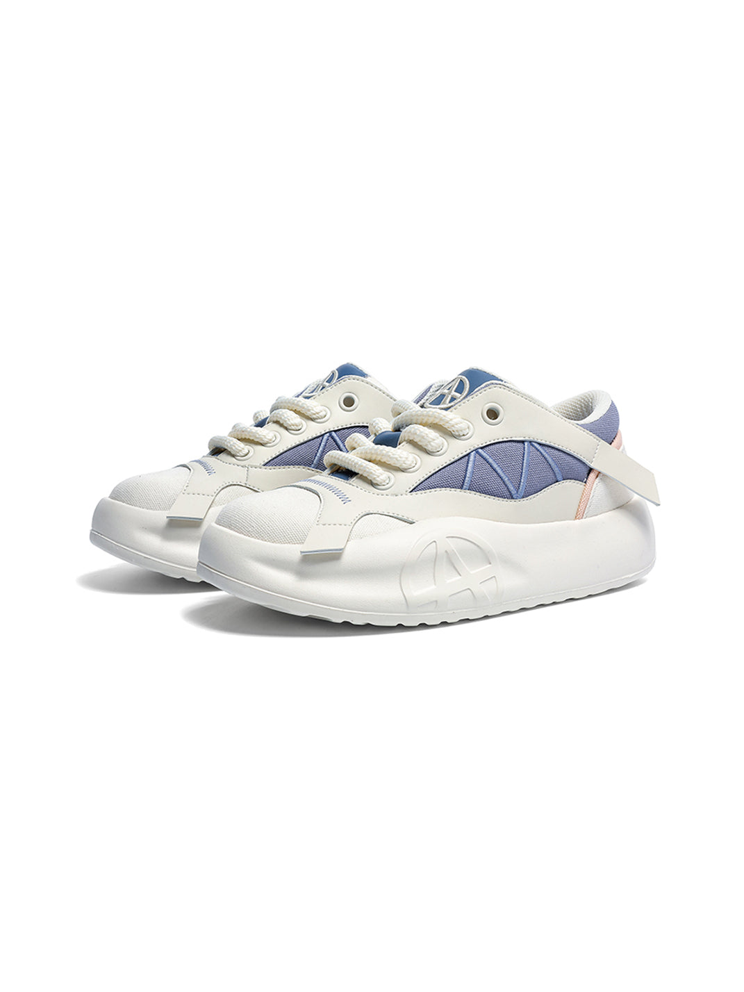 Geometric Panel Platform Runner Sneakers - View 5