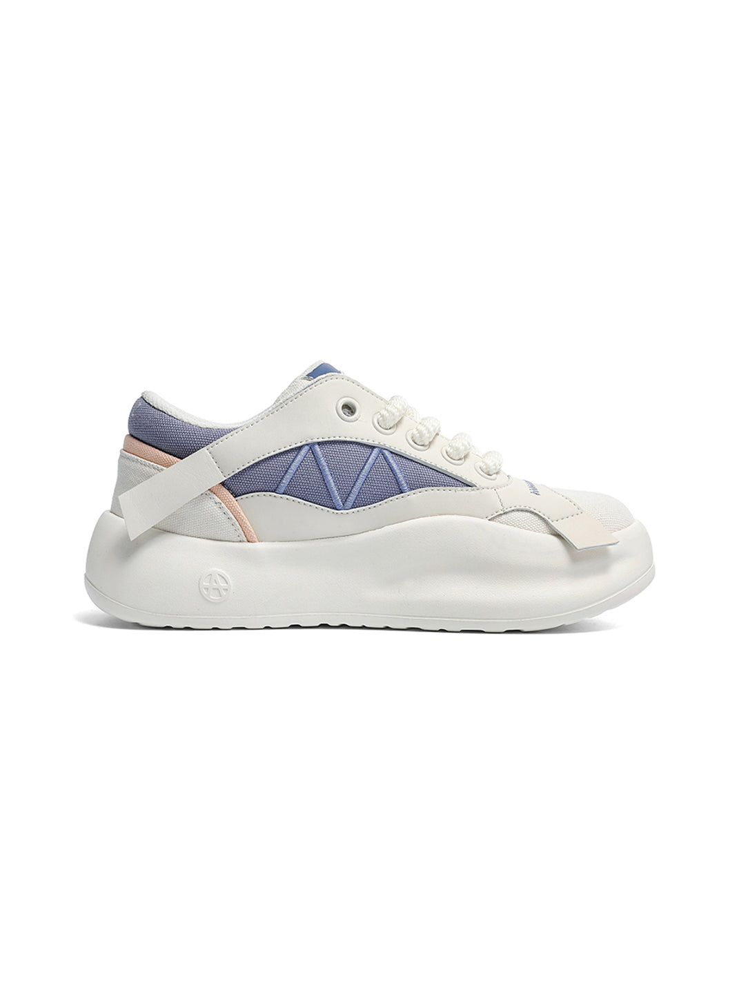 Geometric Panel Platform Runner Sneakers - View 9