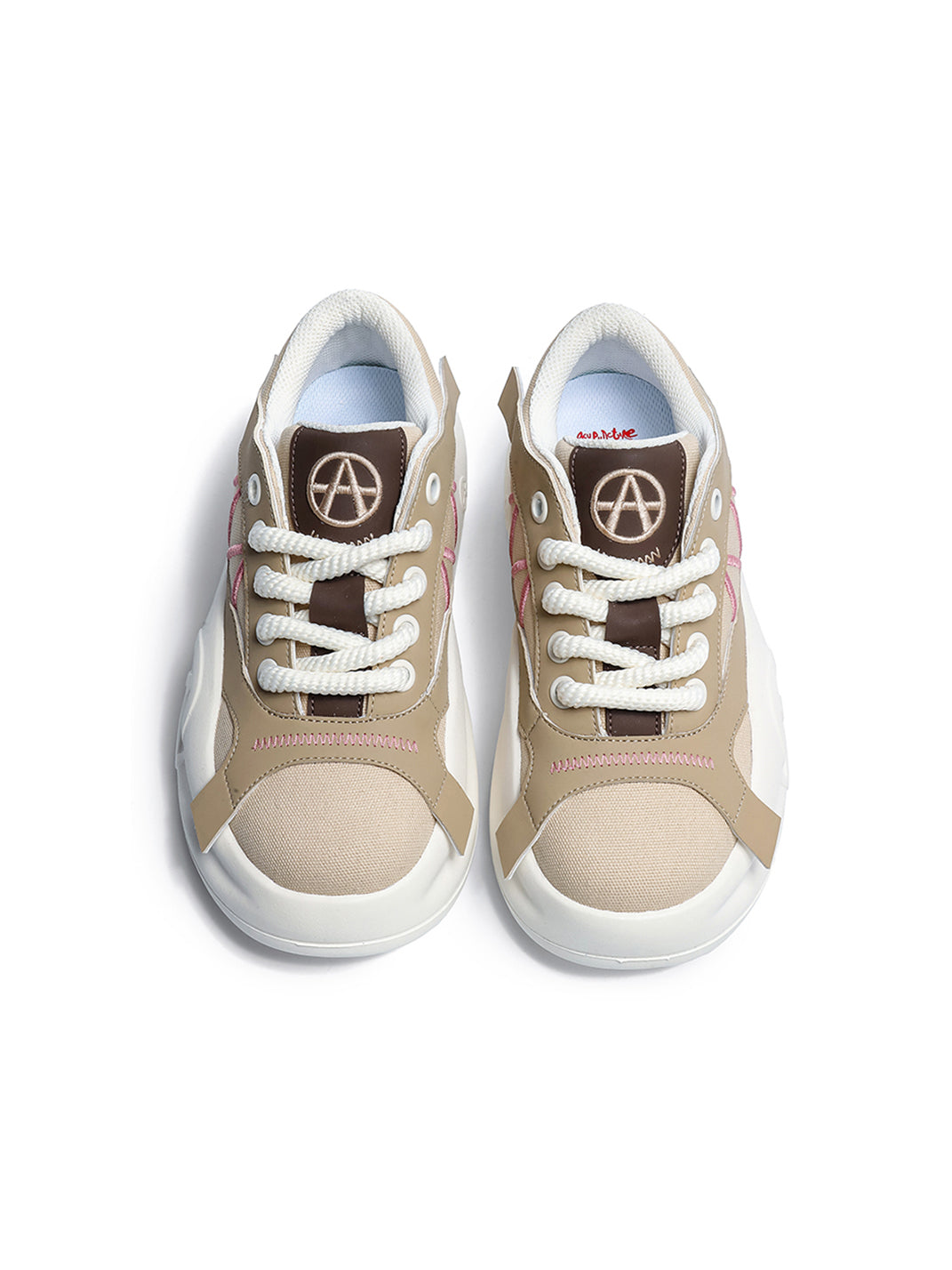 Geometric Panel Platform Runner Sneakers - View 26
