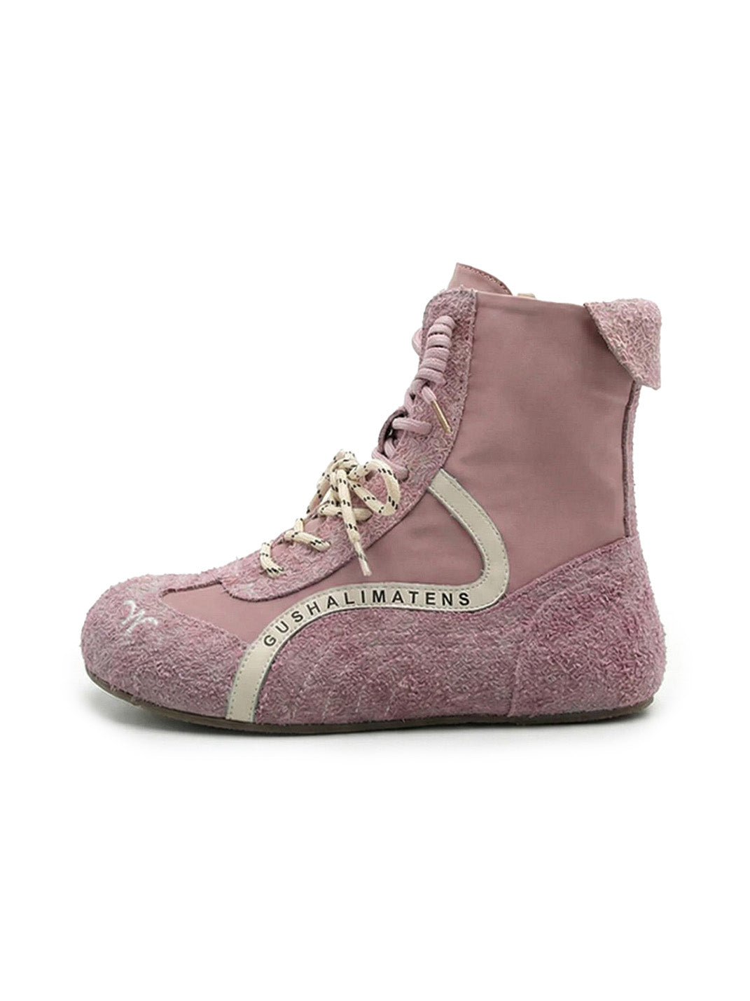 Double-Lace Suede Racing Training Boots