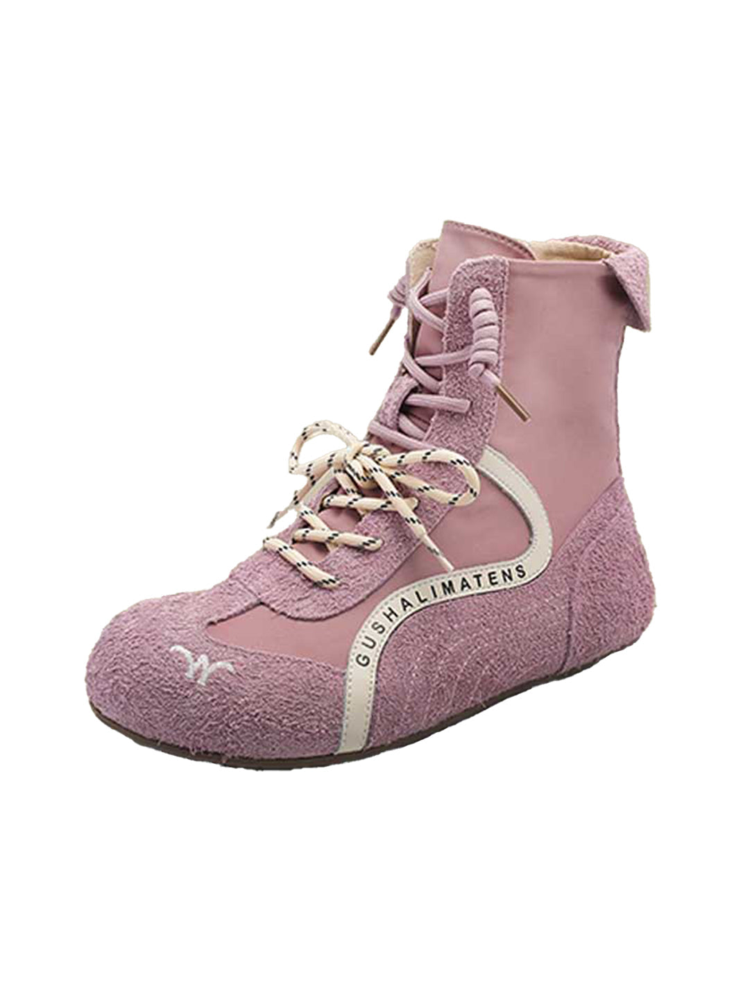 Double-Lace Suede Racing Training Boots - View 2