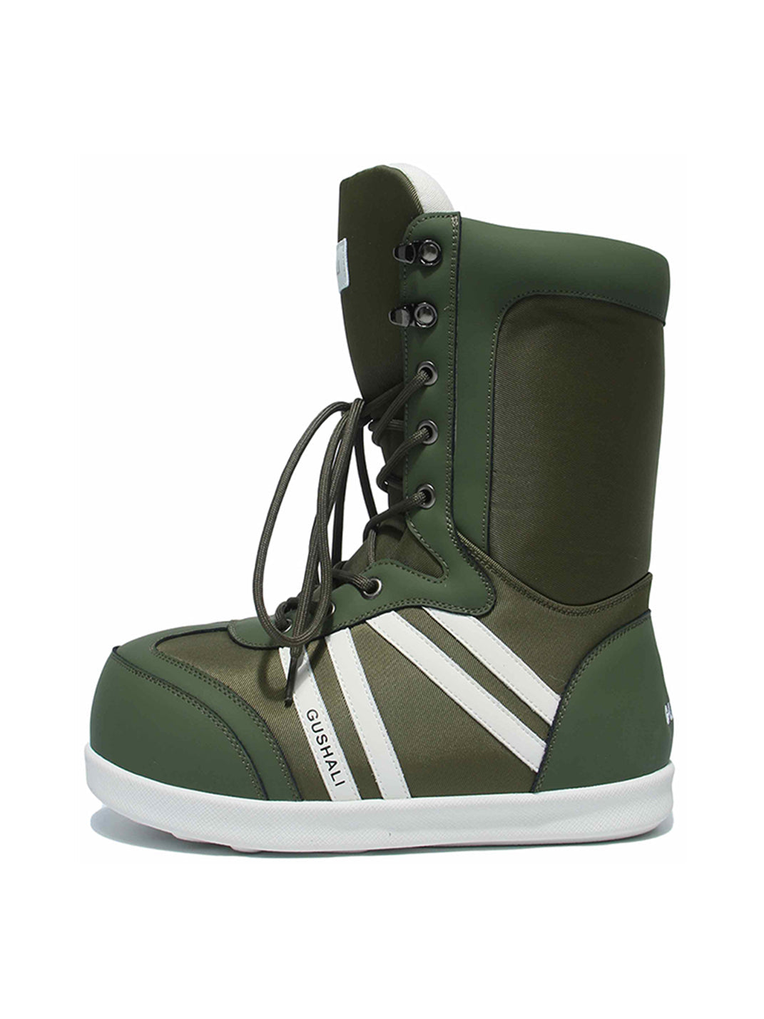 Fleece-Lined Graphic Lace-Up Snow Boots - View 6