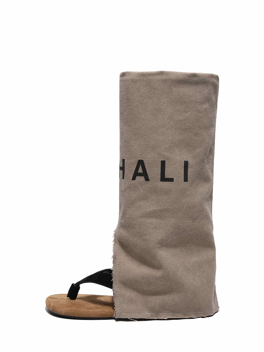 Split-Toe Suede Western Sandal Boots - View 10