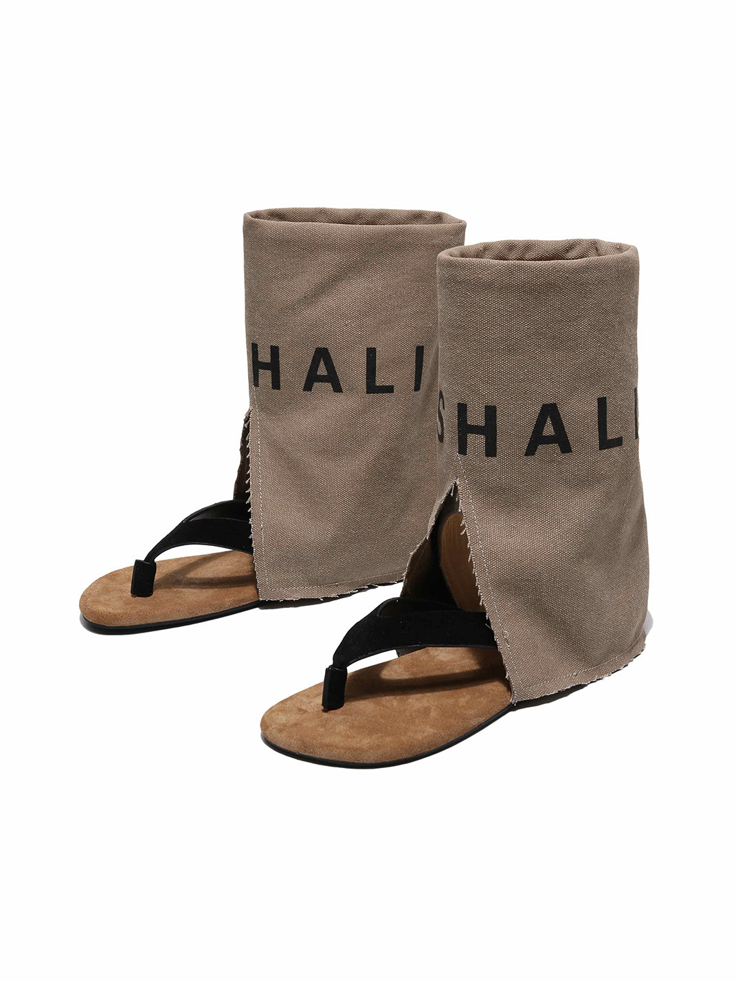 Split-Toe Suede Western Sandal Boots - View 11