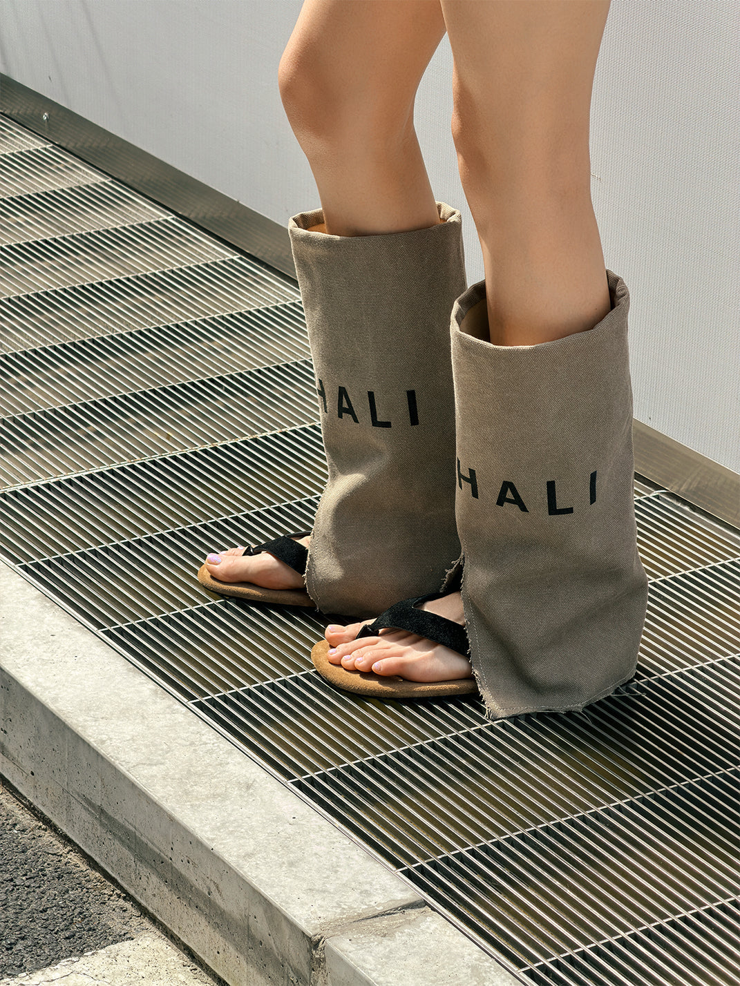 Split-Toe Suede Western Sandal Boots - View 12