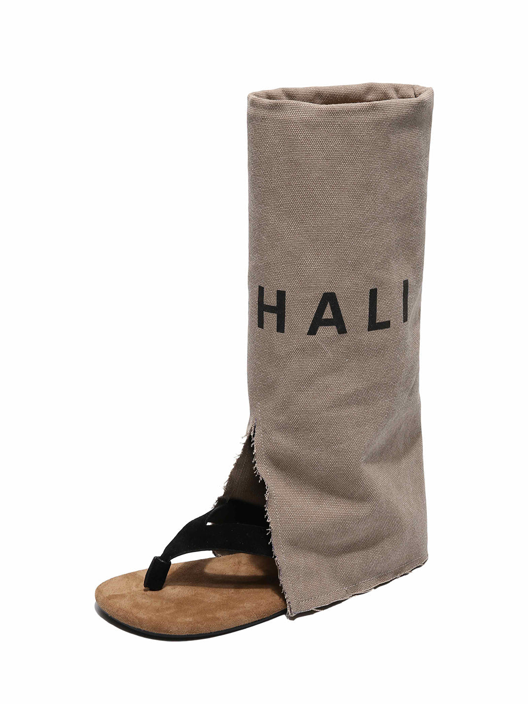 Split-Toe Suede Western Sandal Boots - View 18