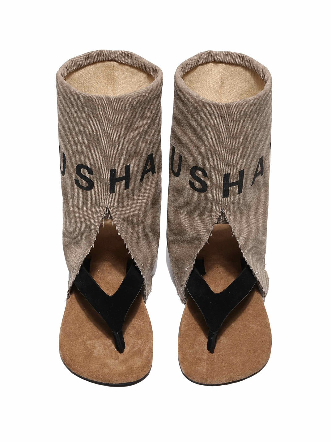 Split-Toe Suede Western Sandal Boots - View 20